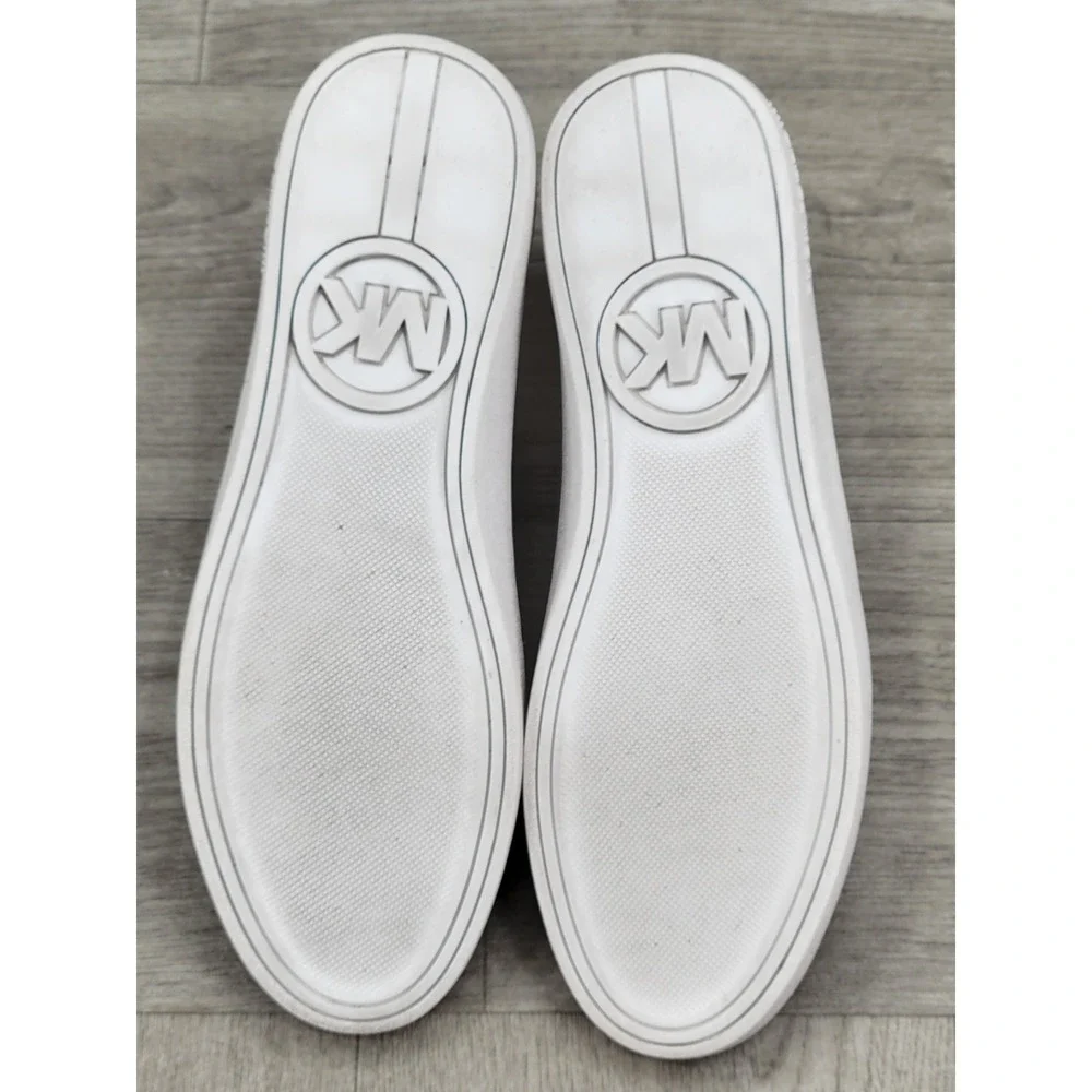 Michael Kors Juno Knit Slip On Met SF Stretch Knit  Women's Size 8.5 M Monogram